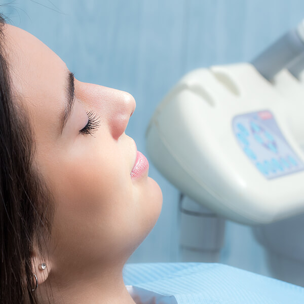 woman under sedation